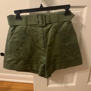 Self portrait high waisted shorts